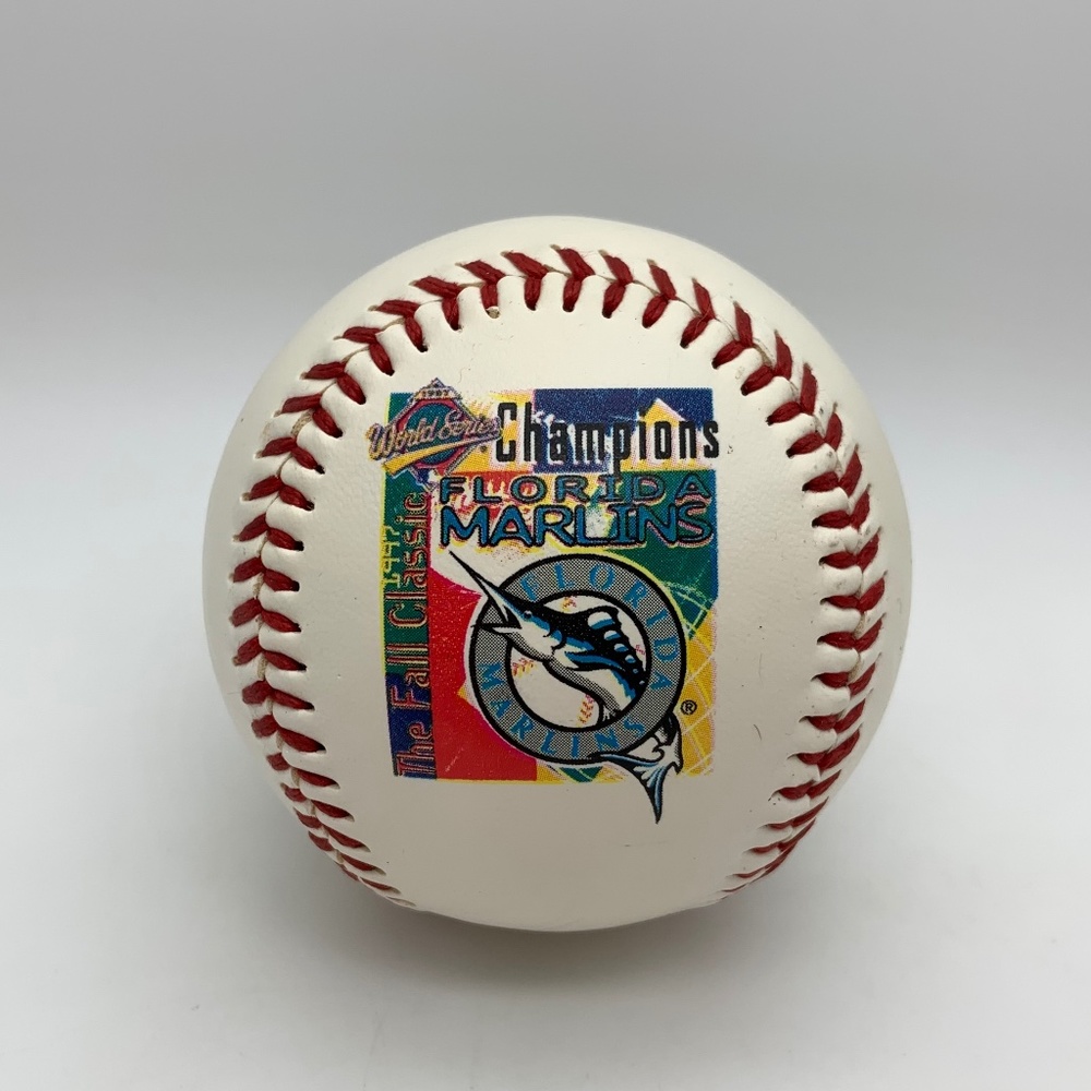 Vintage 1997 Florida Marlins World Series Champions Limited Edition Fotoball